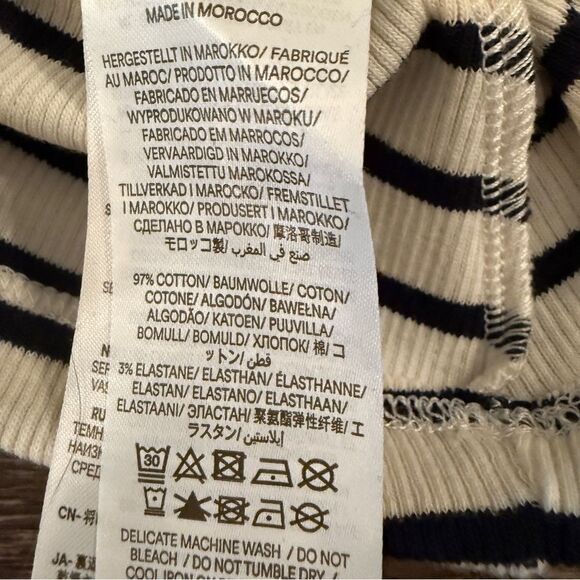 Boden Ribbed Striped Short Sleeve - Picture 8 of 8